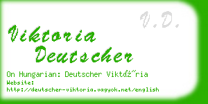 viktoria deutscher business card